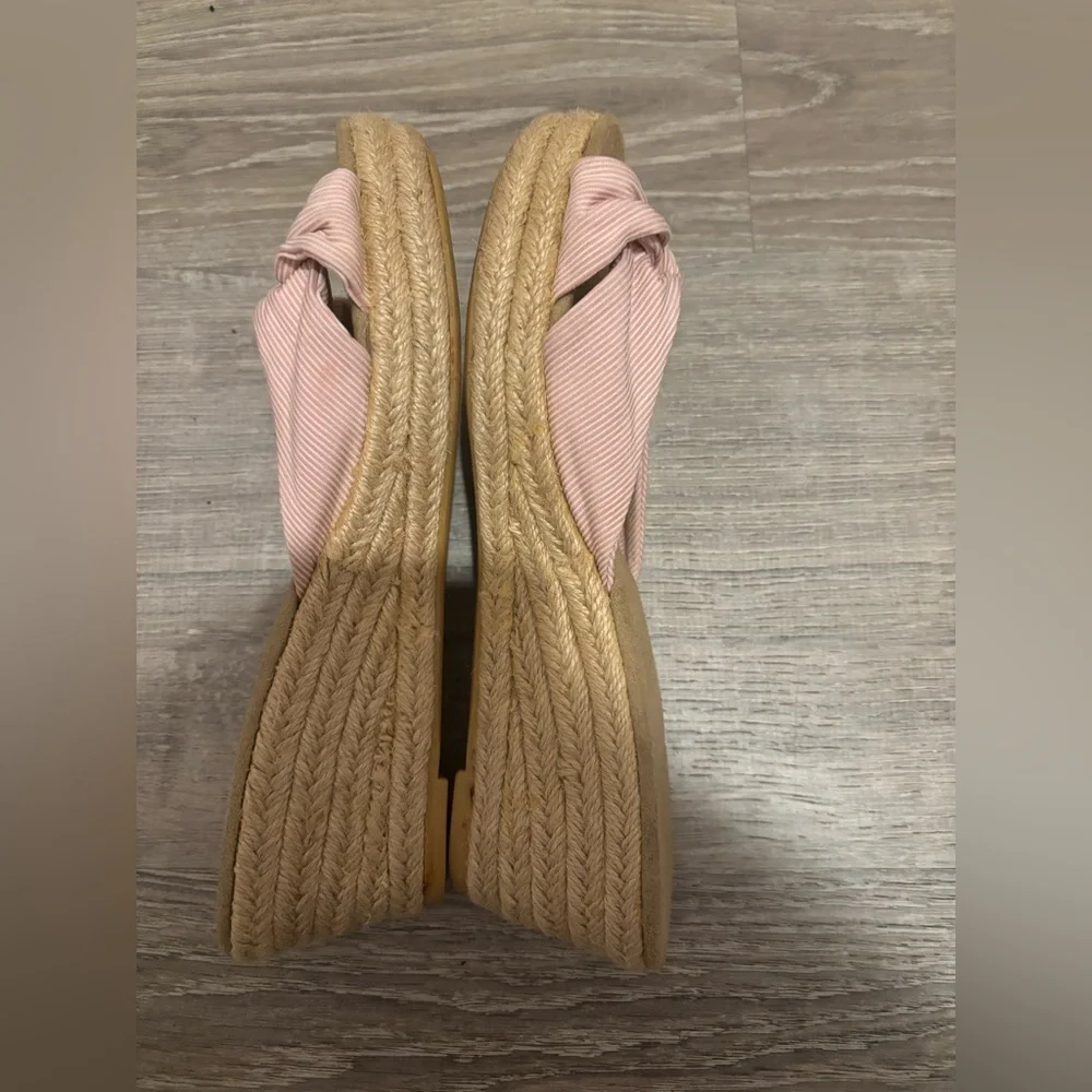 π GAP~PINK+PERFECT WEDGE SLIP ON~SIZE 7 - Picture 2 of 8